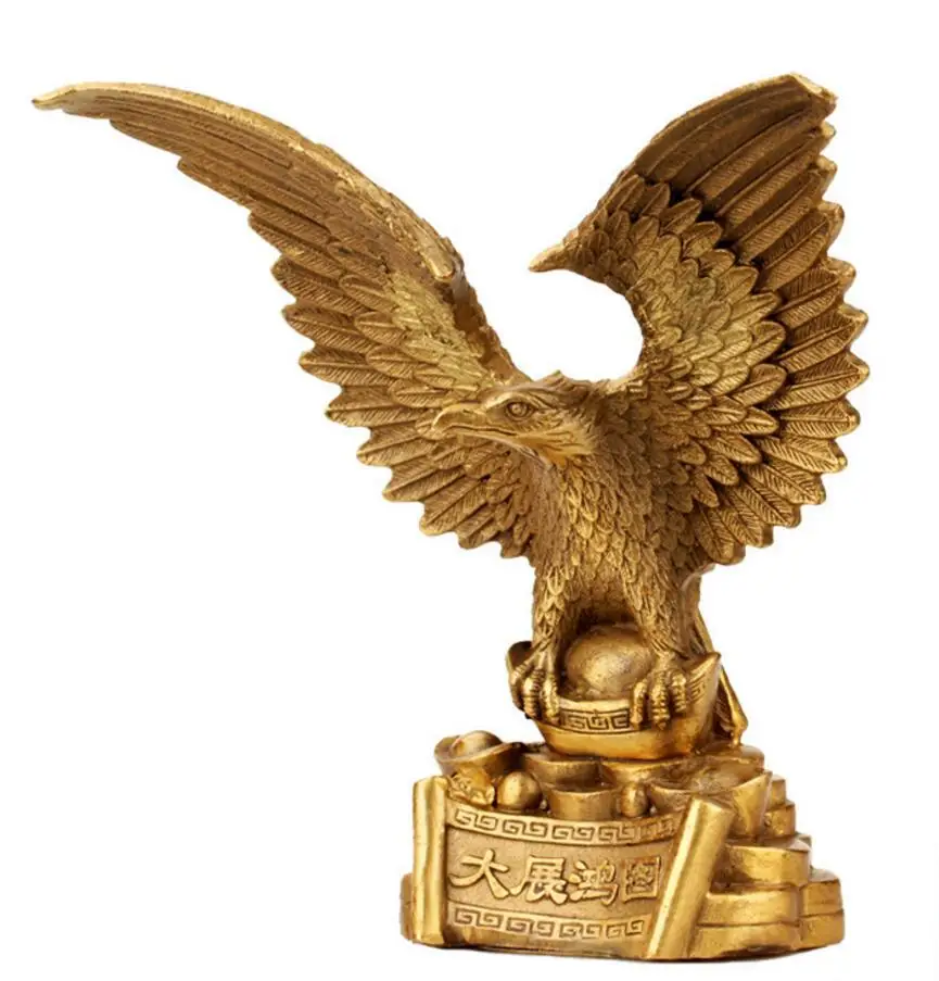 

Copper Statue Kaiguang pure copper Dapeng exhibition wings Eagle display parts exhibition grand plan copper Eagle office Fengsh