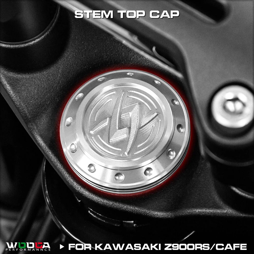 

Stem Top Cap Cover For Kawasaki Z900RS / CAFE 2018-2025 Stem Nut Cap Z900 Z650 Handlebar Stem Shaft Decorative Cover Z 900 RS