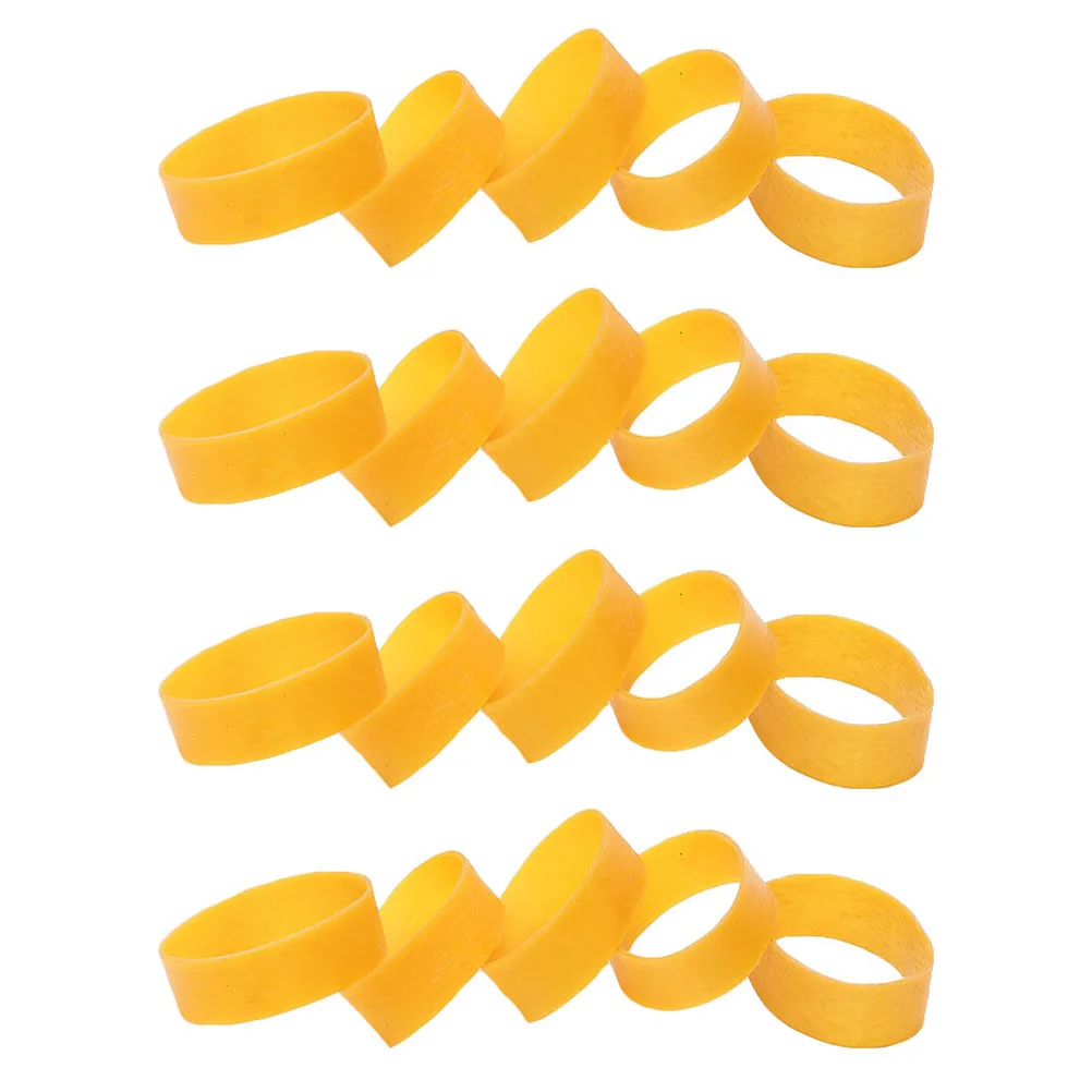 1세트 와이드 고무 링 스노보드 바인딩 스트랩 탄성 스키 브레이크 고정 스노보드 브레이크 고무 밴드 바인딩 스트랩