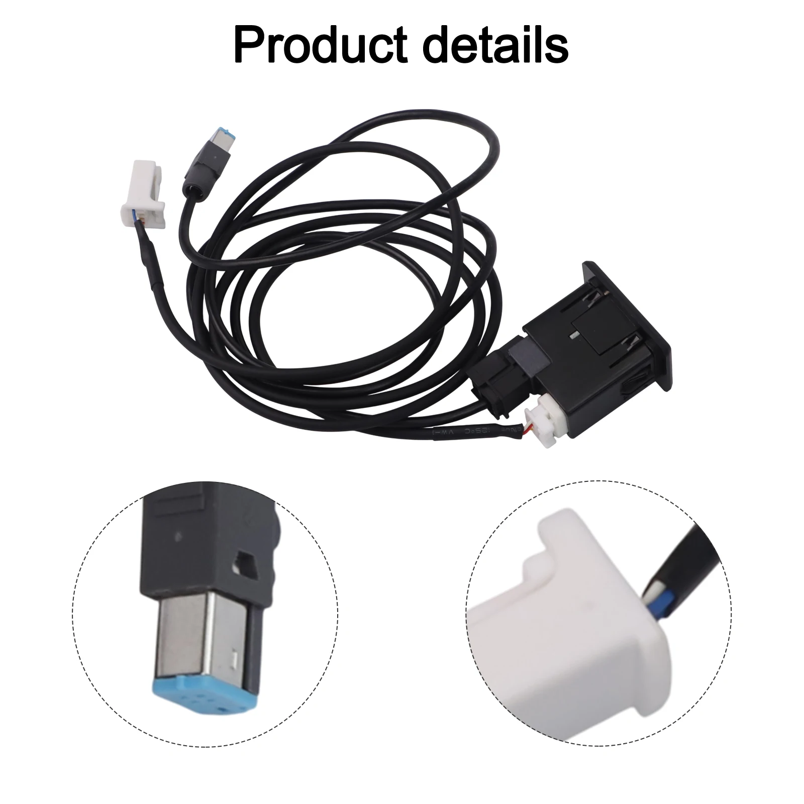 Car AUX Interface 28023-4BA0B Car Audio Connection Practical And Reliable Wear-Resistant Material 4Pin And 8Pin Connection