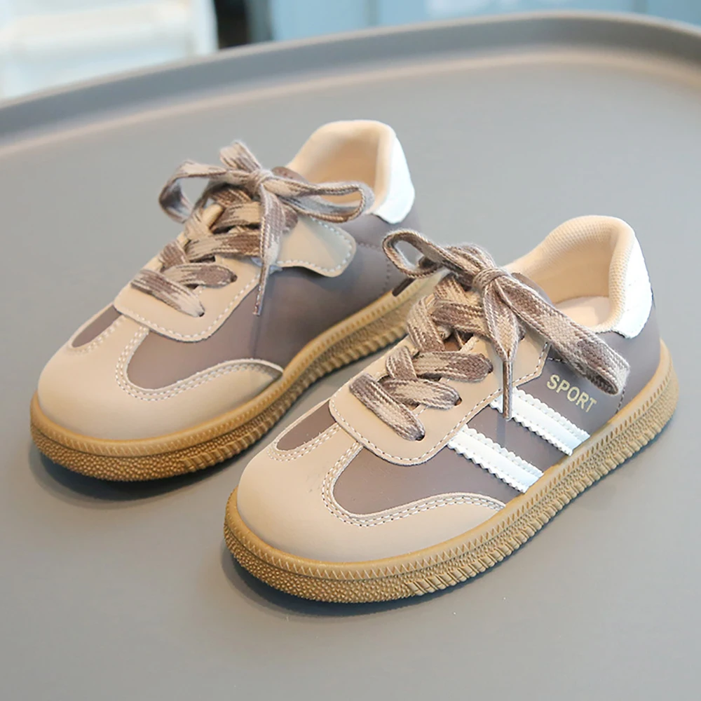 

Sport Shoes Ergonomics Anti-slippery Kids Sneakers Casual Shoes Leather Children's Shoes Fashion Boy Girls German Army Trainers