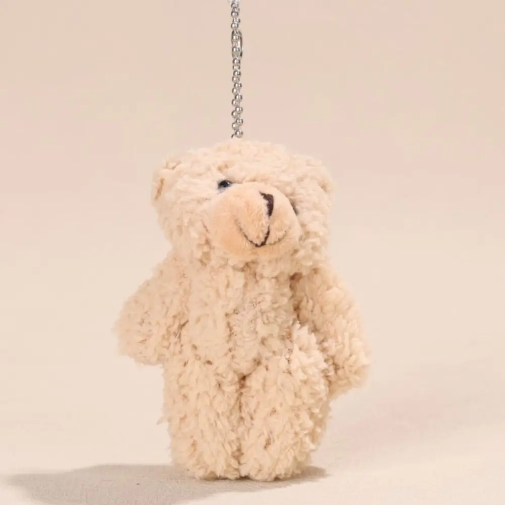 Urso cachecol flor natal urso de pelúcia macio pp algodão urso de natal boneca dos desenhos animados pelúcia urso de natal pingente de pelúcia