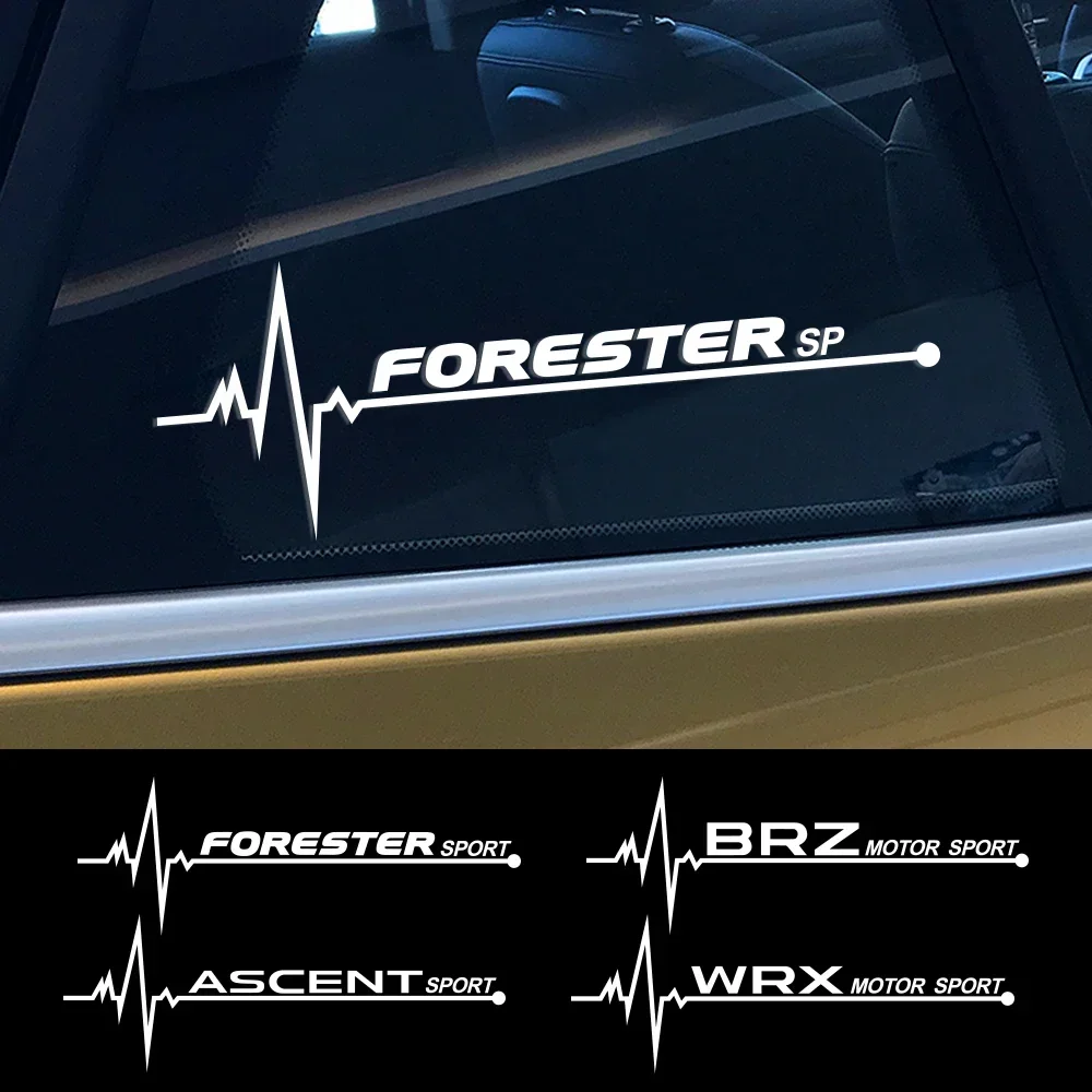 ملصق سيارة عاكس لسوبارو فورستر ، ارتفاع XV ، إرث ، BRZ ، Outback ، WRX ، ديكور النافذة الجانبية ، صائق ، إكسسوارات السيارة ، 2 *