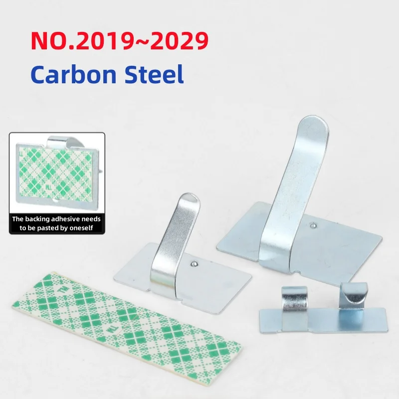 NO.2019/2020/2021/2029 Adhesive Fixed Seat Galvanized Carbon Steel Adhesive Mount Metal Cable Clamp No-Drill Cable Clamps