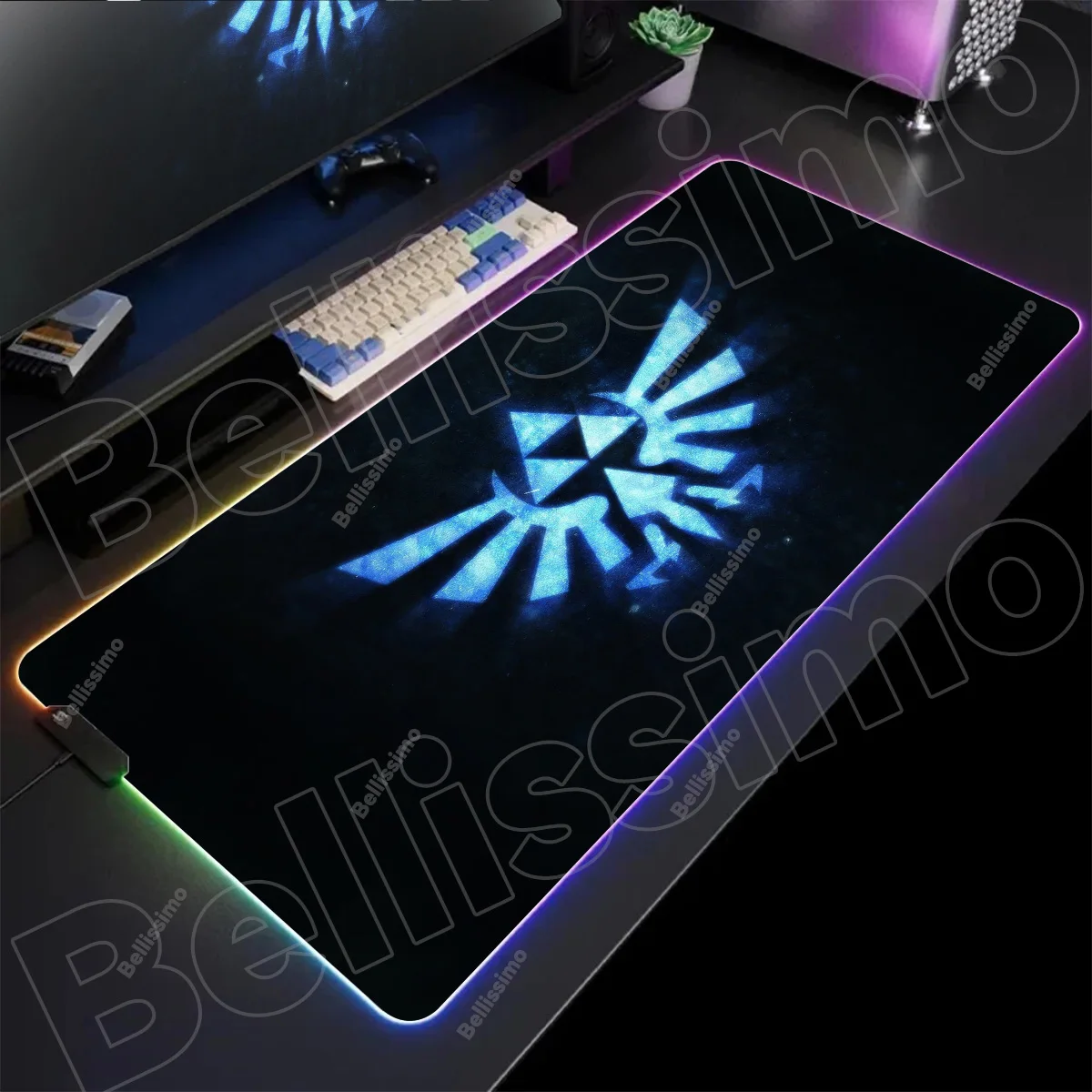 

Rubber Gaming Computer Mausepad New The Legend of Zelda RGB Pc Gamer Keyboard Mouse Pad Mousepad LED Glowing Mouse Mats
