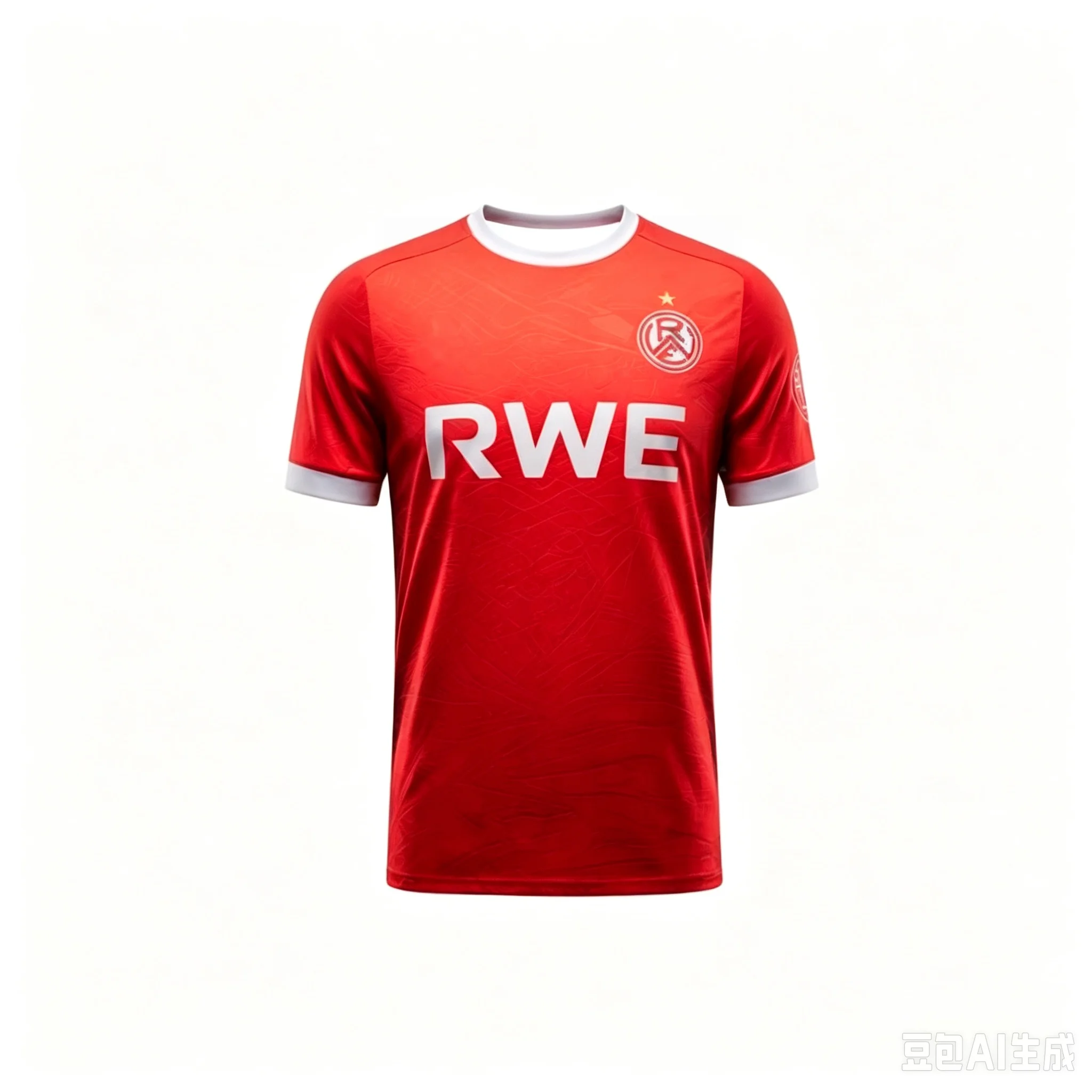 26-27 Deutschland Atmungsaktives Fußballtrikot für Erwachsene Herren Heimspiel Sport R-Rot-Weiss Essen Schnelltrocknendes Oberteil Familien-Set – Detail 4