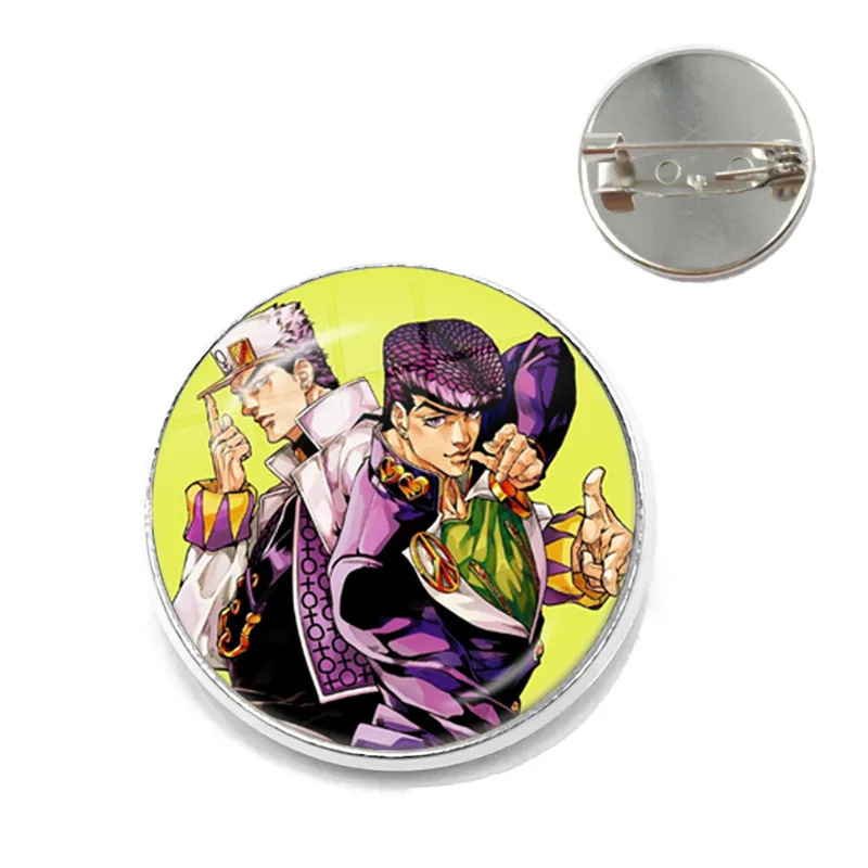 Free Shipping Anime Jojos Bizarre Adventure Brooch Women Men Cosplay Badges For Clothes Backpack Decoration Pin Jewelry