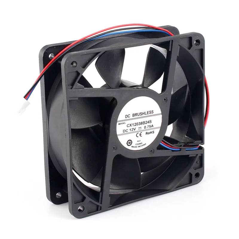 PC fan cooler 12038 machine S19  fan DC12V4.8A Four-wire six-wire T9+S17 Ball bearing fan for heat dissipation