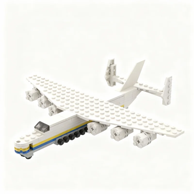 100pcs MOC Promotional Airlines Antonov An Mriya Model Building Blocks Architecture Idea Brick DIY Birthday Christmas Gifts Toys