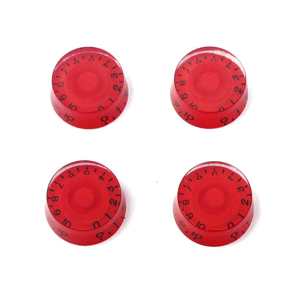

4pcs Guitar Control Knobs Cap Volume Tone Speed Plastic Parts Accessories for Electric Guitar Replacement Easy Install