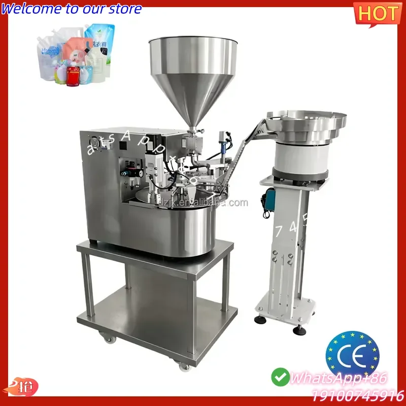 CE Certificate DZJX Spout-pouch-filling-machine Fruit Puree Paste Automatic Spout Bag Pouch Rotary Fill Filling Machine