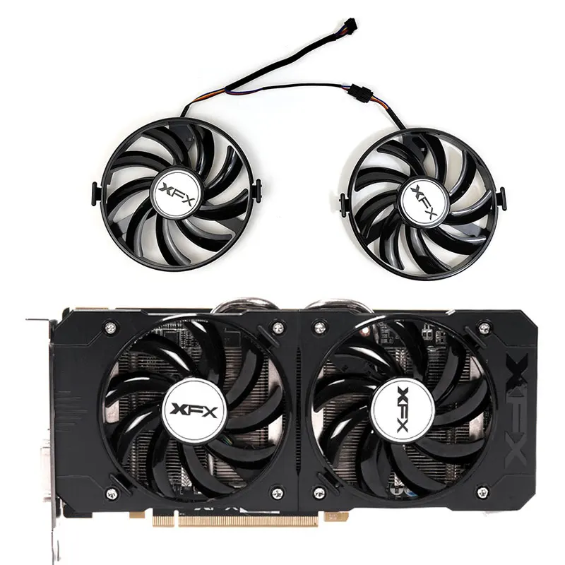 

Вентилятор XFX для графической карты, подходит для XFX R9 370 380 R7 370 350 360, RX 370 460