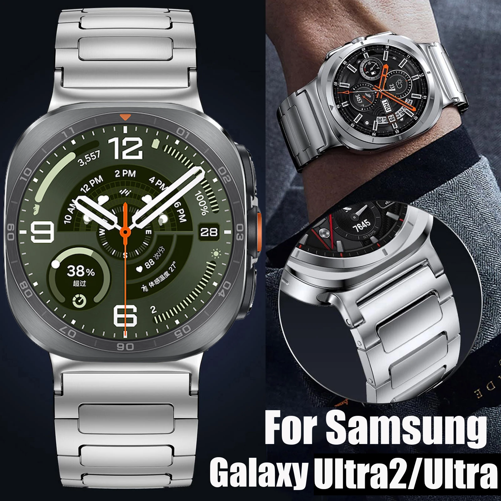 Luxury Watch Galaxy - Luksusowy metalowy pasek do Samsung Galaxy