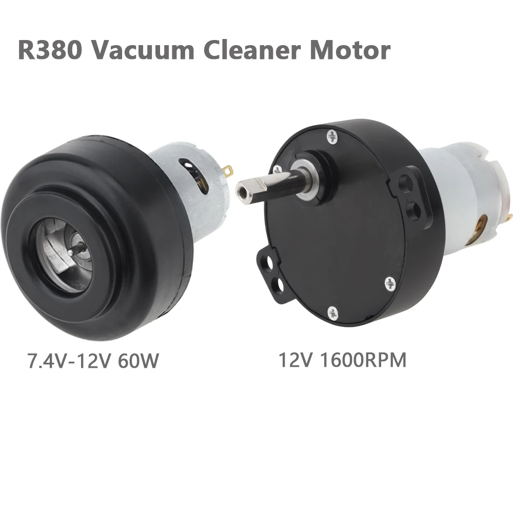 DC Vacuum Cleaner Motor 7.4V-12V 60W R380 DC Motor Air Blower Driver Motor for Car Vacuum /Dust Mite Controller / Dust Catcher