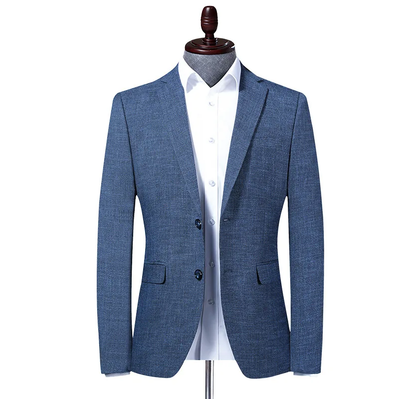 Casual Suit Jackets Blazer for Men Wedding Blue Slim Fit Outwear Oversized Single Breasted Blazers Elegant Luxury Coats Korean