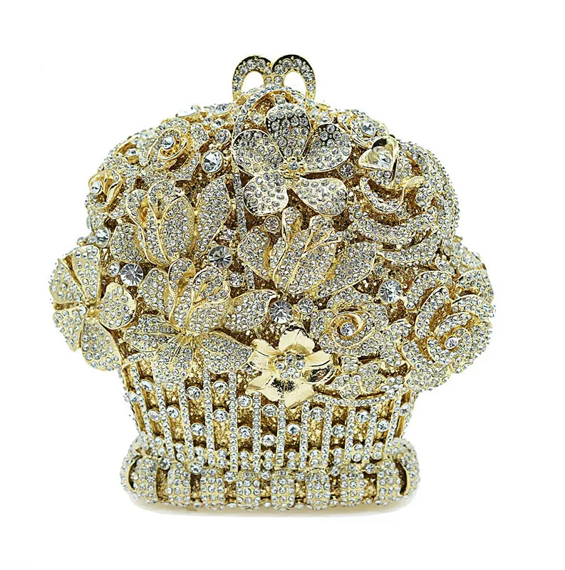 Corbeil Women Evening Bags Rhinestone Dinner Clutch Purse Crystal Luxury Designer Handbags for Female Elegant Vintage Party Bags