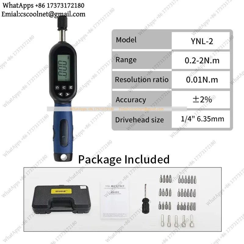 for SHAHE Torque Screwdriver Electrician with Buzzer & LED Indicator,Adjustable Screwdriver Torque Wrench Set with Bits for Bike