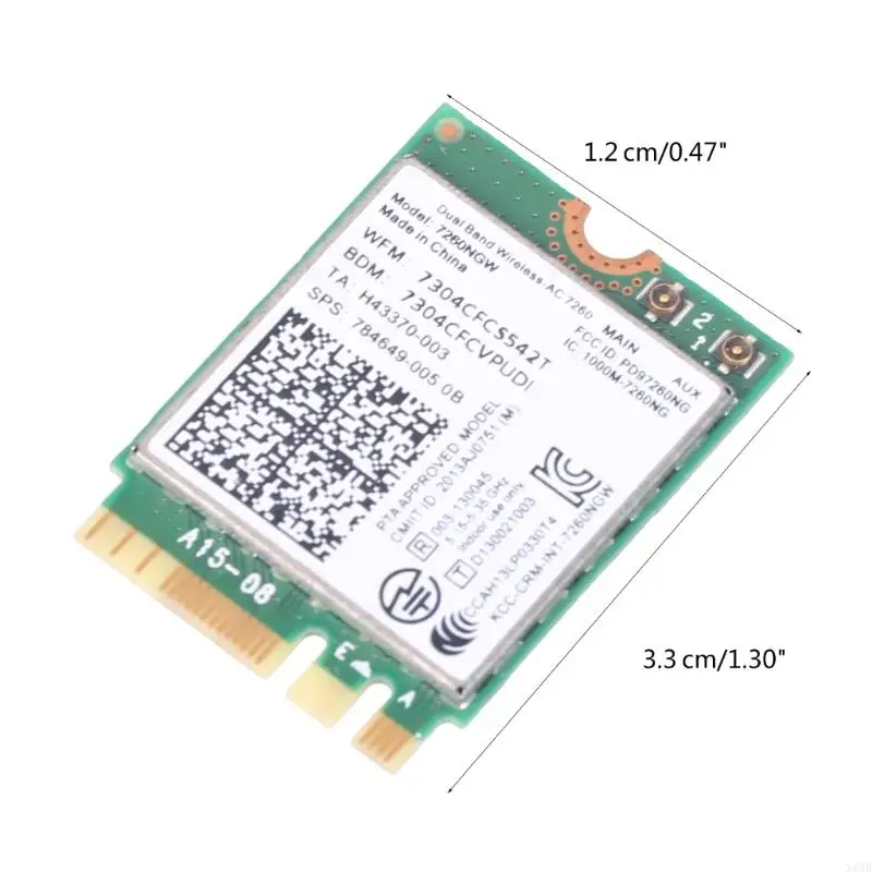 N84B модернизирована 7260NGW Wi -Fi Card 2.4G+5 ГГц 1200 Мбит / с сетевого адаптера для N40 70 N50 70 L440 L540 04x6007