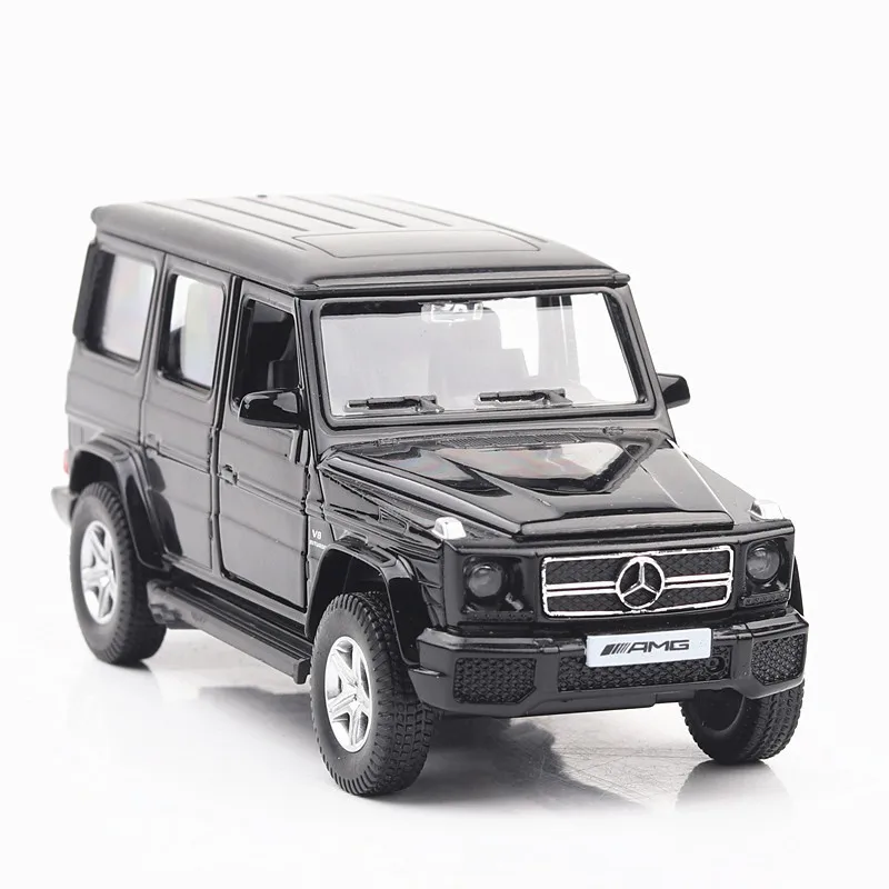 1/36 Mercedes-Benz G63 รถรุ่นของเล่นโลหะผสมDiecastของเล่นSUVดึงกลับรถออฟโรดสําหรับเด็กของขวัญคอลเลกชัน