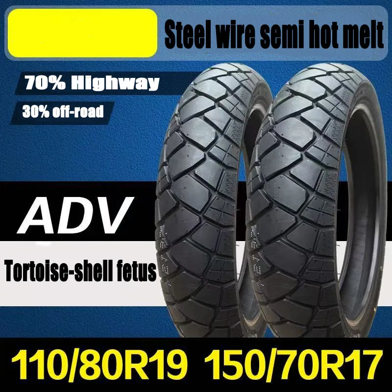 Neumático todoterreno Chengyuan 110/80R19 150/70R17 con alambre de acero, semi-hot melt, apto para Dongfeng 800MT Jinpeng 502X