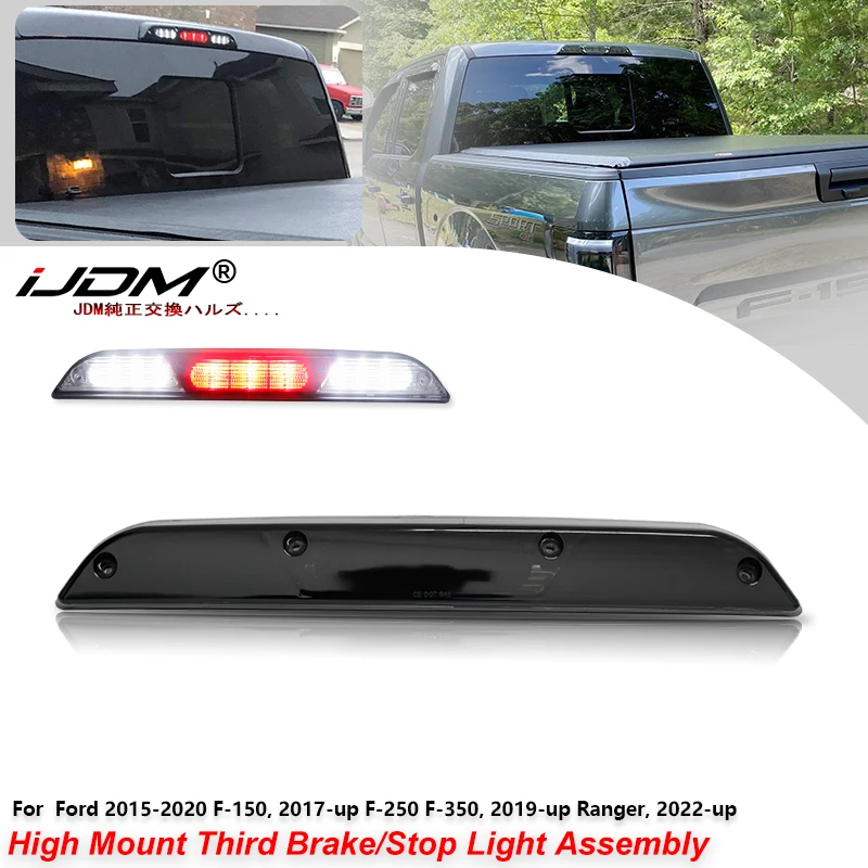 1 Peça para Ford F150 F250 F350 2015 em diante Ranger 2019 em diante Luz de Freio Traseira Elevada (3ª Luz de Freio) LED Vermelha para Carga