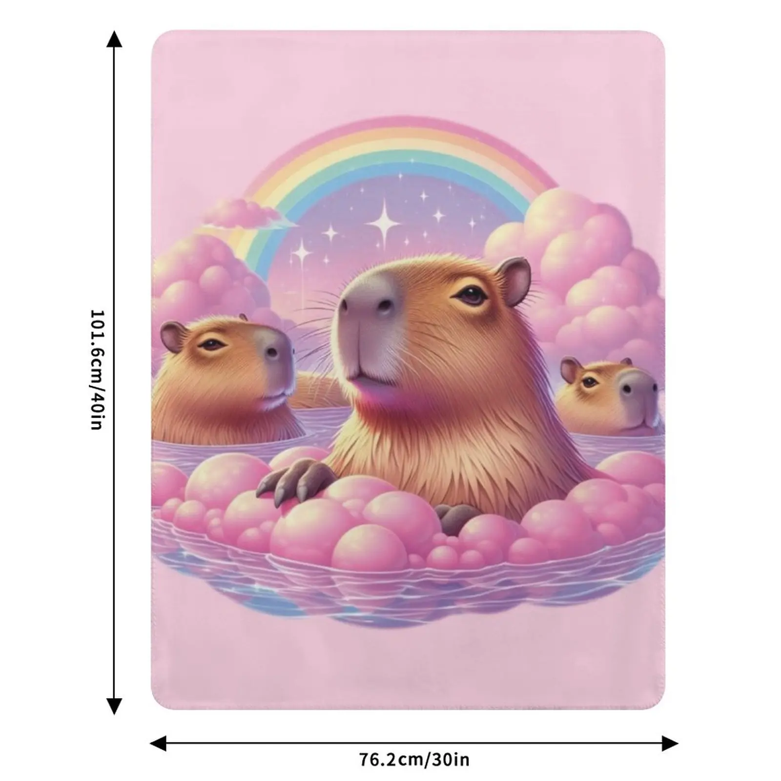 Capybara Hot Spring Throw Blanket Blankets For Baby Plush Comforter Luxury Thicken Luxury Decorative Sofas Blankets