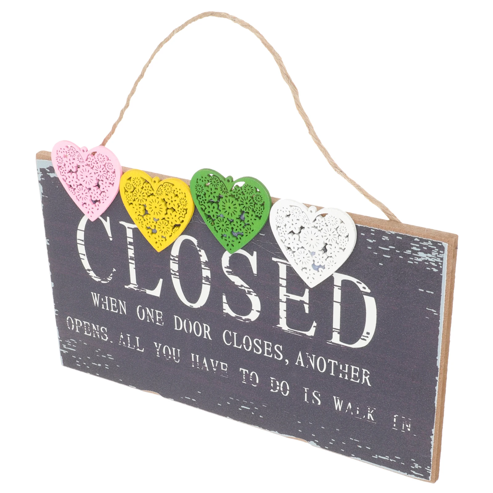 

Wooden Door Plate Closed Sign for Business Wall Decoration Retro Hanging Signs Store Open/closed Window Shop