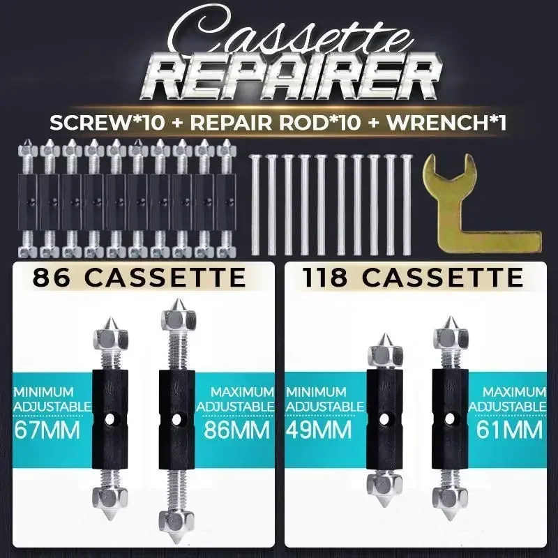 Painel de soquete para ferramentas de reparo, Cassette Screw, Repair Tools, Socket Panel, Cassette Switch, 86 Type, 86, 10Pcs