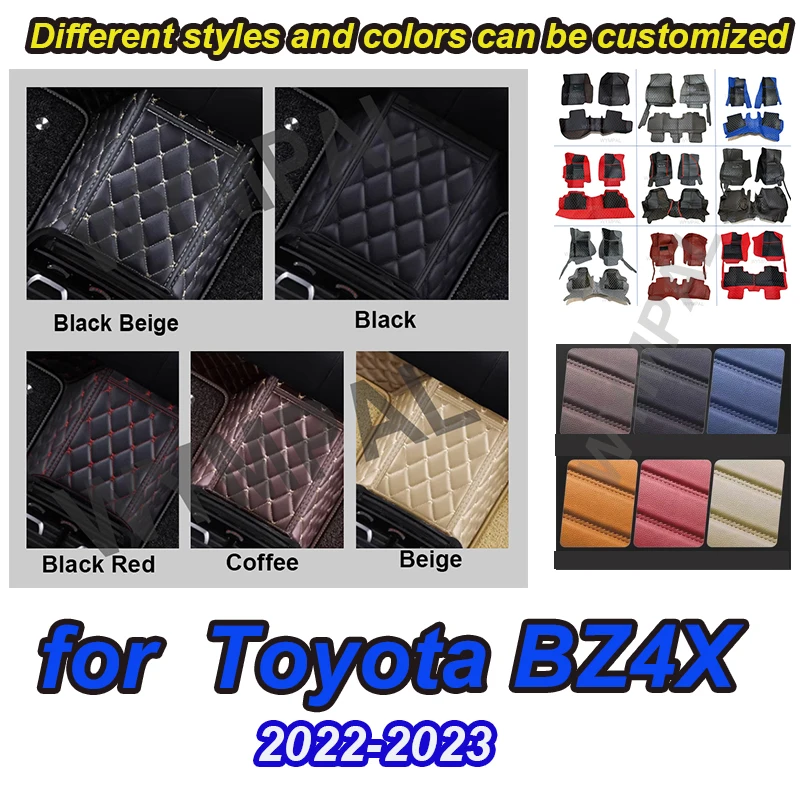 

Роскошные автомобильные коврики на заказ для Toyota BZ4X 2022 2023, все модели, автомобильный ковер, коврик для ног, автомобильные аксессуары, Стайлинг