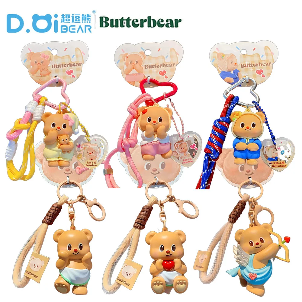 

Genuine Butter Bear Series Keychains Adorable Athlete Bear Bag Charms Charming Merchandise Pendant Anniversary Gifts for Couples