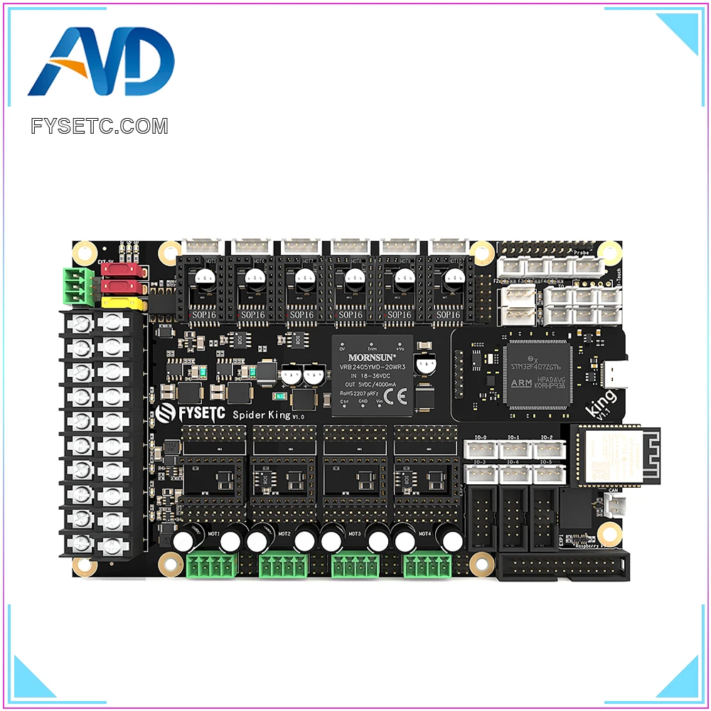 

FYSETC Spider king motherboard Core Replaceable 10-axis Industrial-grade Motherboard Support UART SPI for Voron