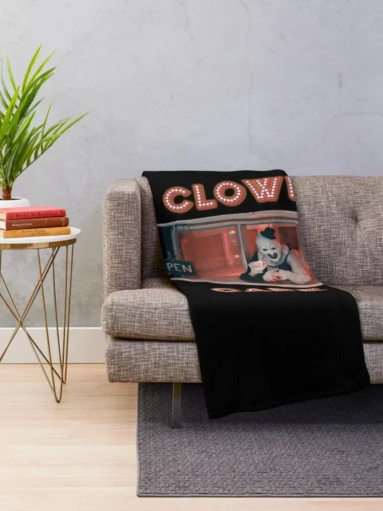 Terrifier Clown Cafe Throw Blanket christmas decoration Winter beds Sofas warm for winter Blankets