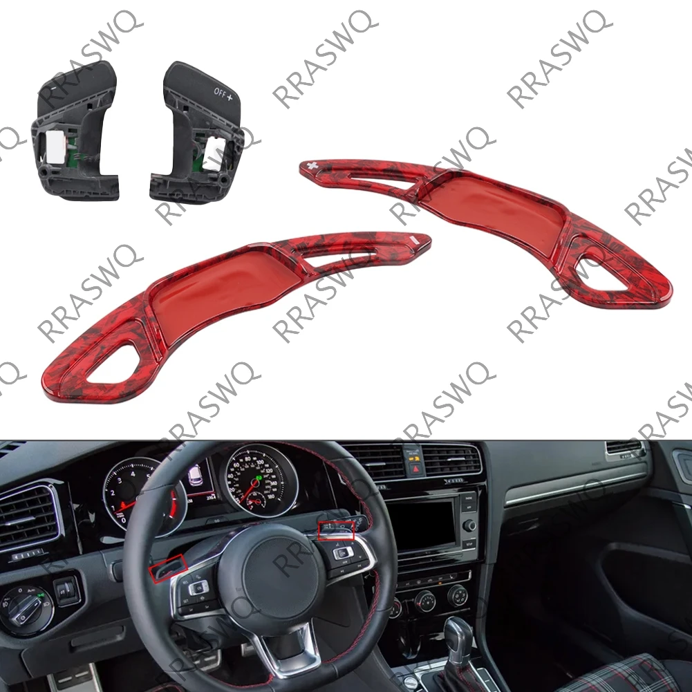 

Steering Wheel Paddle Shifter Extension For VW Golf 7 Polo Jetta Scirocco Polo 6C Facelift Lamando GTS