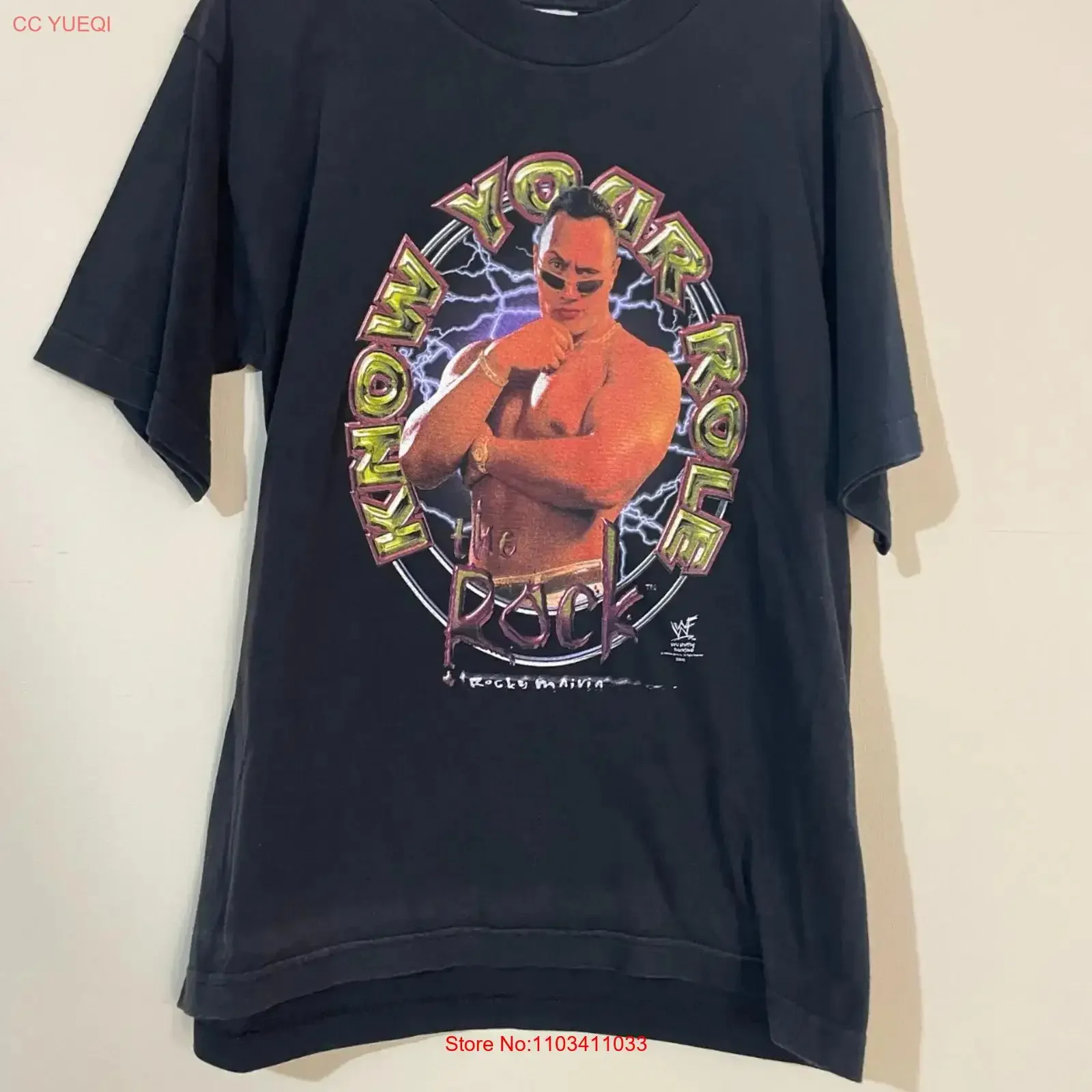Segunda guerra mundial the rock 1998 raro vintage camisa masculina usada tamanho juventude xl adulto m s r7 vintage lavado ligeiramente gráfico homme streetwear