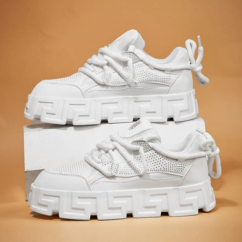 

Men's Shoes 2025 Spring Versatile Casual Retro Forrest Gump Running Non-Slip Sneakers Men's Thick-Soled Height-Increasing Shoes