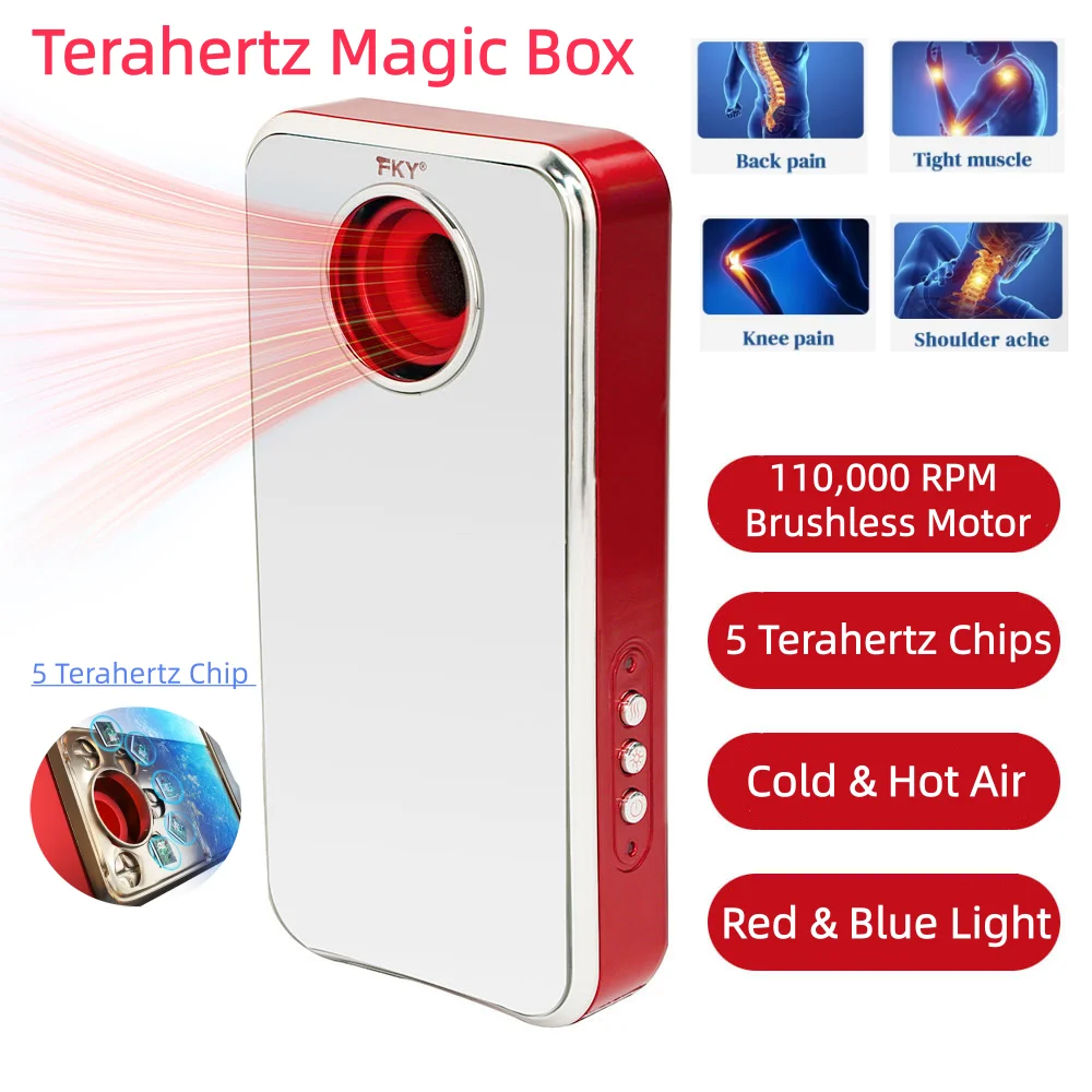 Quantum Terahertz Magic Box Wave Cell Light Magnetic Healthy Device Terahertz Therapy Blower Pro With Blue And Red Light Therapy