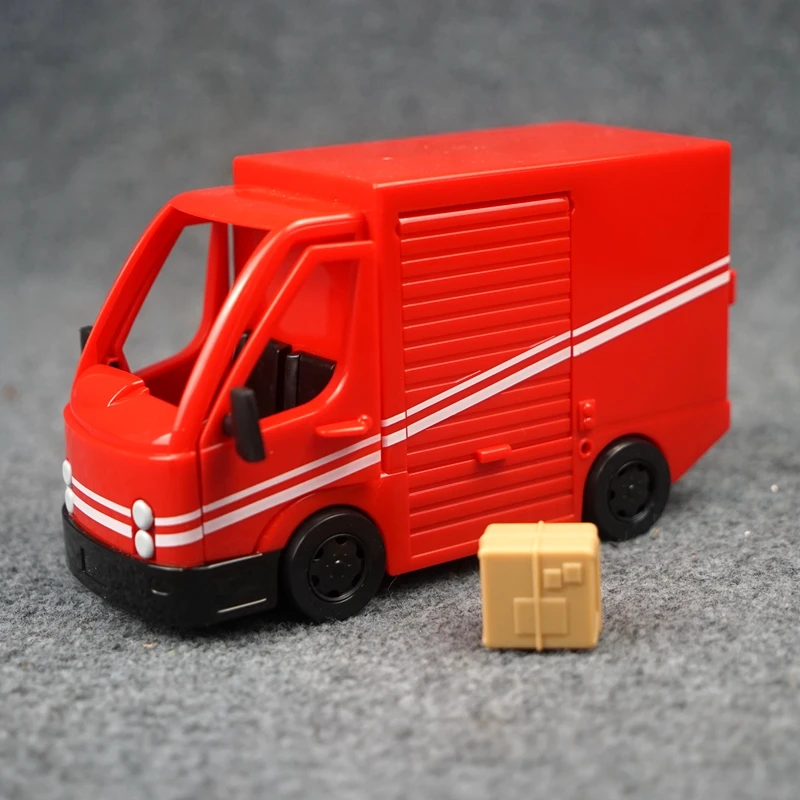 9-12cm Cartoon postman car airplane action figure Doll hard PVC royal mail collection toy