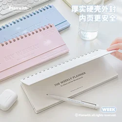 54 Sheets Weekly Planning Notebook Stationery Work Reminder Memorandum Can Stand Table Planner Stationery Daily Schedules