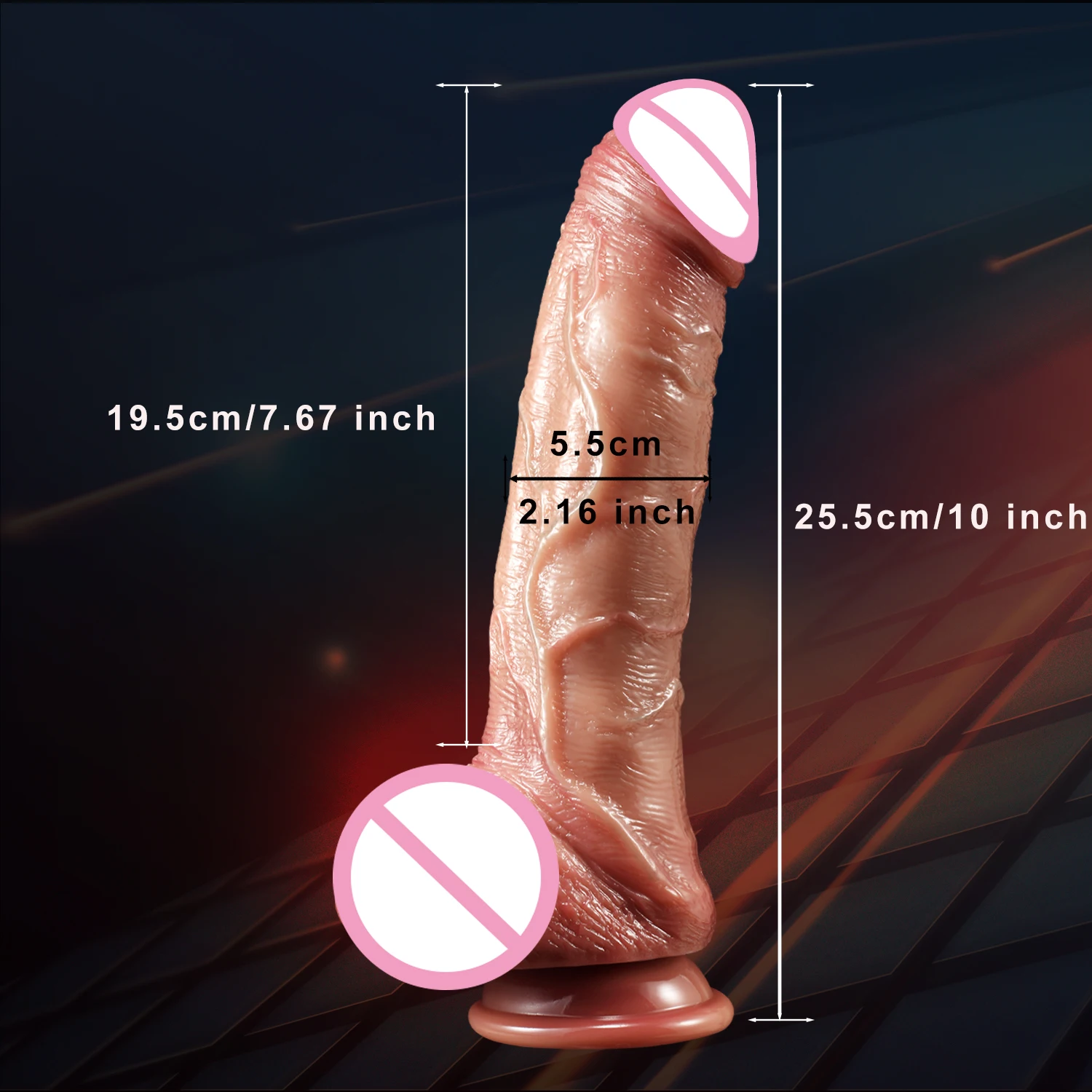 10inch Realistic Dildos Feels Like Skin Penis Soft Dildo Silicone Suction Cup Anal Dildo Lifelike Fake Dick Sex Toys for Women