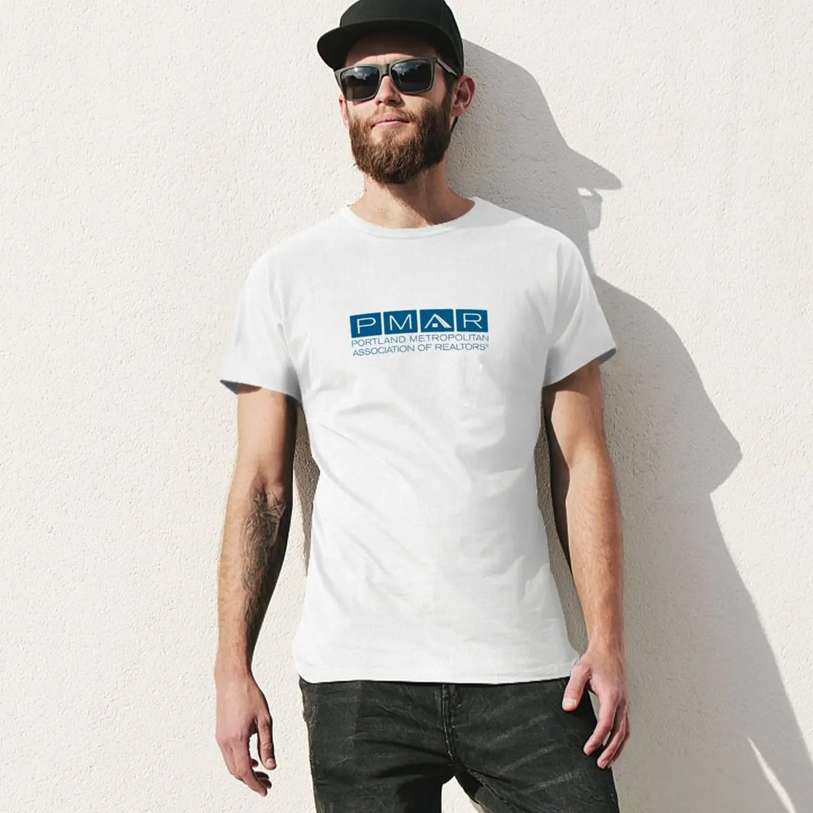 PMAR Classic Logo Blue T-shirt oversizeds plus sizes oversized t shirts for men
