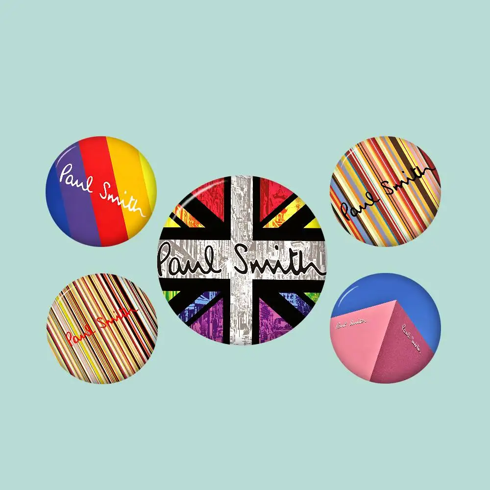 Fashion P-Paul S-Smith Tinplate Pin Button Custom Anime Role Old-school Brooch Cartoon Collar Badge Jewelry Gift Fans