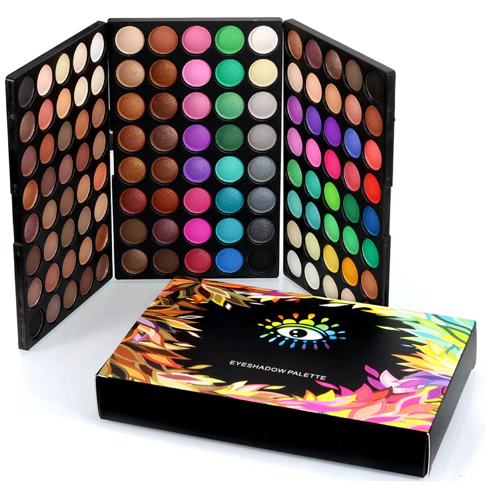 

120 Colors Eye Shadow Palette Nude Glitter Eye Shadow Powder Highlight Makeup Pallet Various Tones