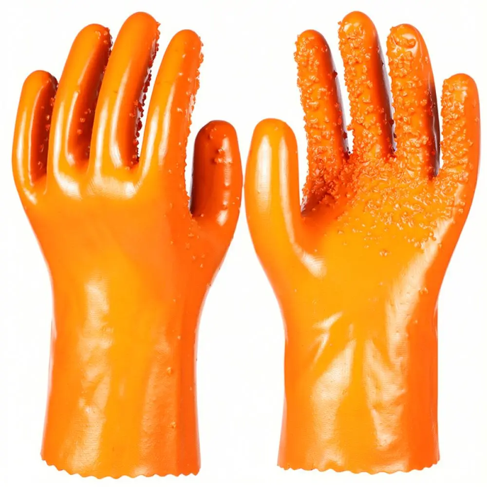 Rubber Coated Safety Work Gloves Anti Slip Scrub Waterproof Oilproof Durable Protection For Mechanical Maintenance Jobs