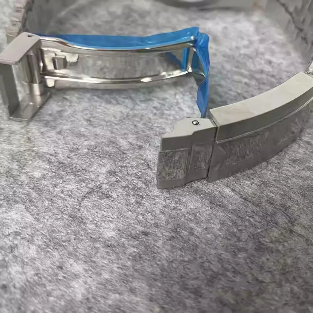 39 مللي متر سجل الأسنان حلقة ساعة + حزام ساعة اليد مجموعة الياقوت الزجاج حالة الفولاذ المقاوم للصدأ ساعة اكسسوارات لحركة NH35/ NH36