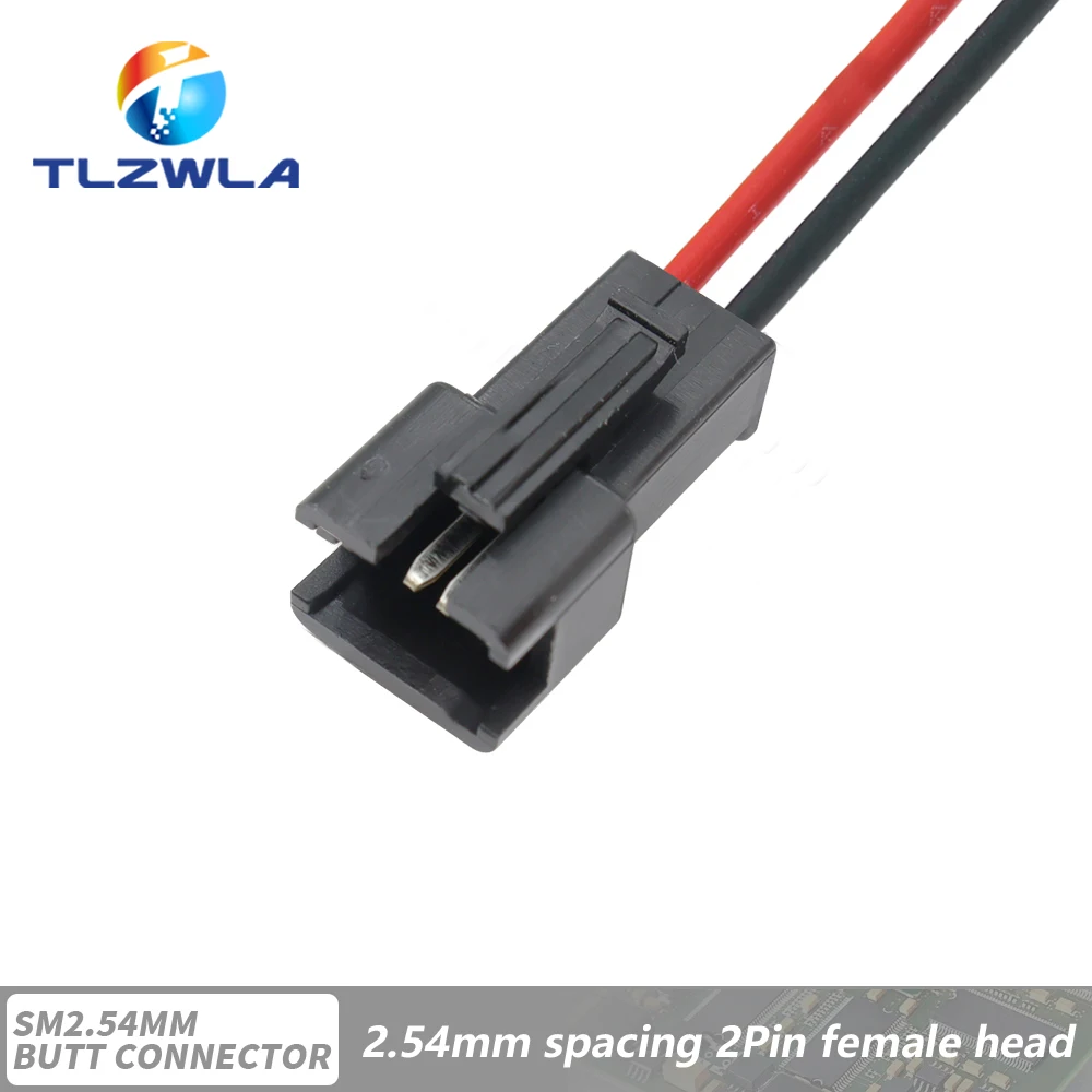 10PCS JST SM 2/3/4/5/6Pins 2,54 MM Stecker Männlich zu Weiblich Draht Stecker kabel zopf Stecker LED verbindung linie 20cm Lange