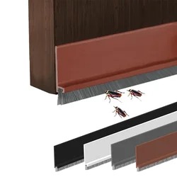Door Seal Draft Stopper with Brush Reduce Noise, Rubber Door Sweep Breeze BlockerInsect proof, dust proof and sound proof seal