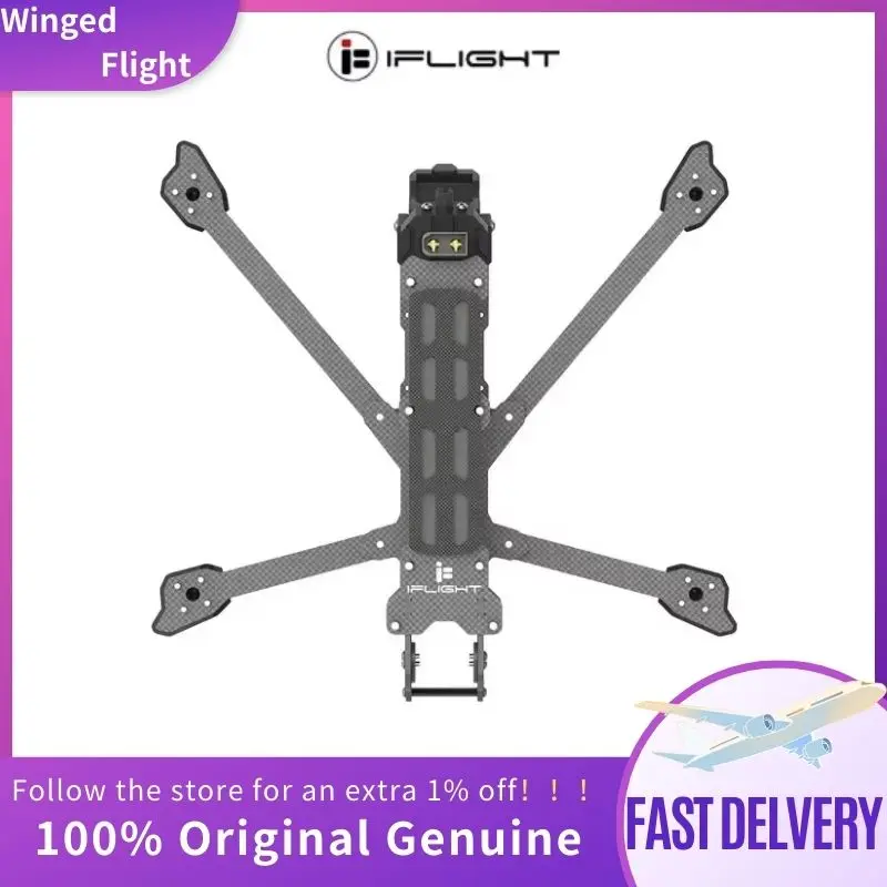 IFlight Chimera5 Pro V2 FPV Kit de marco distancia entre ejes de 225mm brazo de 4mm para unidad de aire O3 RC Freestyle ultraligero Dron de largo alcance de 5 pulgadas