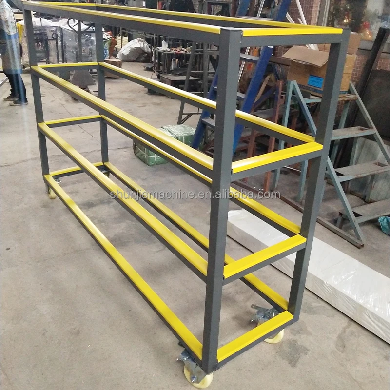 Utility Racks Items Storage Rack Profile Material Garage Shelves Mental Stacking Racks & Shelves With Wheels