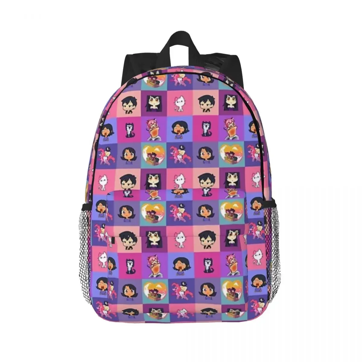 Aphmau Collection Mosaik Aaron, Zane, Kawaii Chan Backpacks Teenager Bookbag Children School Bags Travel Rucksack Shoulder Bag