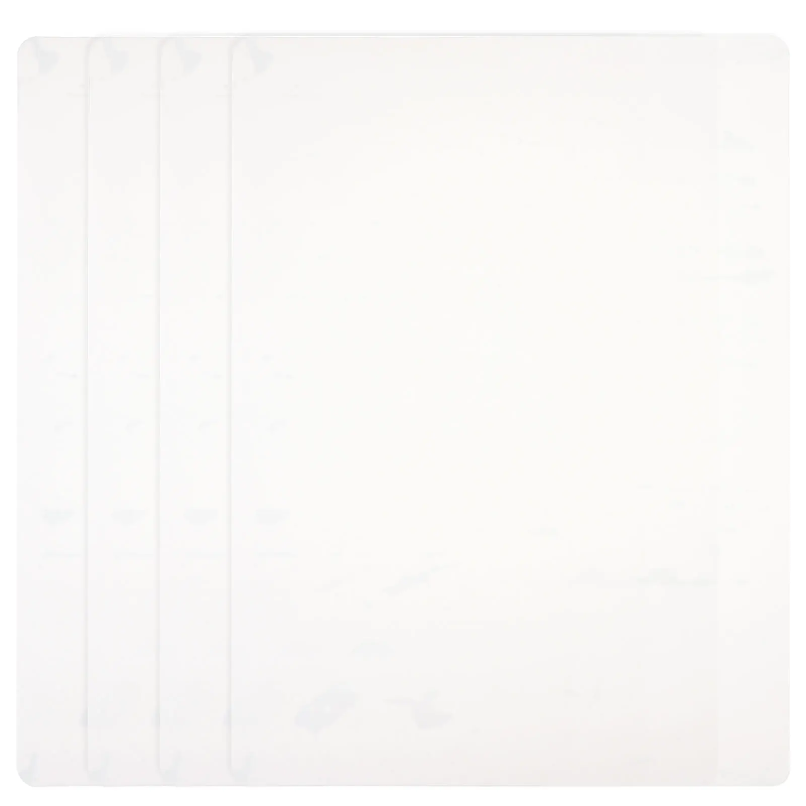 

4pcs Silicone Placemats 400x300mm Grey Non Slip Heat Resistant Foldable Dining Table Mats Home Kitchen Accessories Reusable